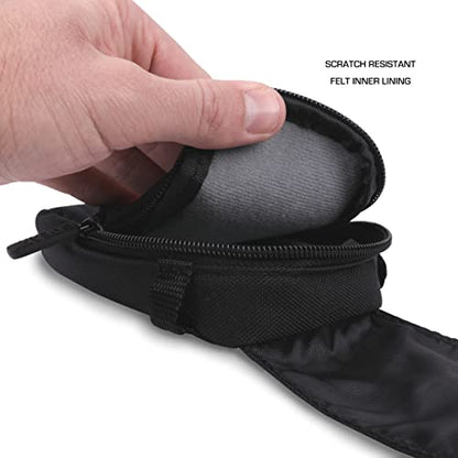 USA Gear Point Shoot Camera Case Compatible with Nikon Coolpix, Canon Powershot Elph 180, Canon G7 X Mark iii, and more - Small Digital Camera Case with Shoulder Strap, Belt Loop, Pocket for SD Card