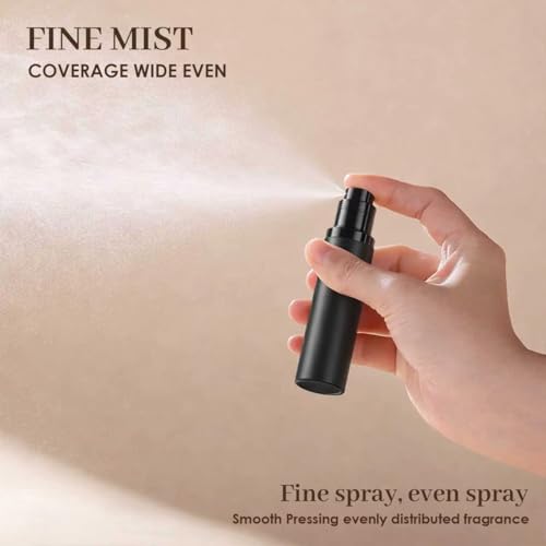 10ml 3pcs Perfume Travel Refillable Bottle, Perfume Atomizer, Bottom-Filling Fragrances Bottle, Mini Cologne Dispenser, Portable Sprayer (Black-Grey-Silver)