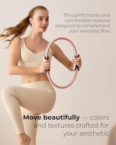 Pilates Kit for Women – Home Pilates Equipment Set with Ring, Ball & Resistance Bands | Pilates Starter Kit with Accessories in Gift Box - color: Mocha, style: Essential Kit - 3PC