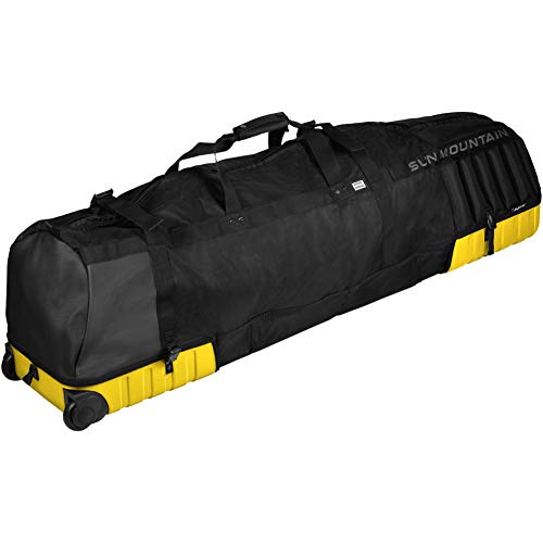 Sun Mountain Kube Golf Travel Bag, 2-Wheel Rolling System-Compact Storage Case - color: Bumblebee-Black
