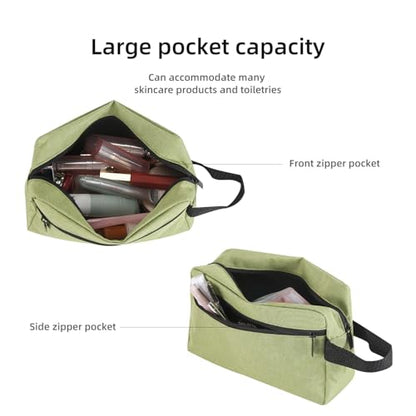 Icramsy Travel Toiletry bag Toiletry bag for women men Hanging Cosmetic bag Travel accessories for Women Men (Grass green) - color: Grass green
