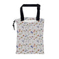Car Garbage Bag Watercolor Wildflowers Drawstring Car Trash Bag Hanging for Back Seat with Adjustable Buckle Canvas Vehicle Trash Can Easy-to-Install - color: Watercolor Wildflowers