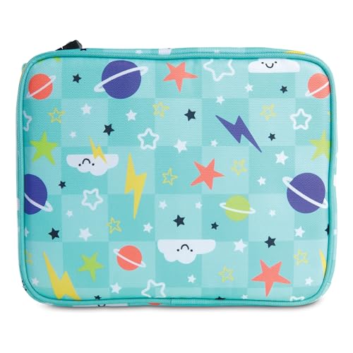 PackIt Freezable Classic Lunch Box, Happy Clouds, Built with EcoFreeze Technology, Collapsible, Reusable, Zip Closure With Zip Front Pocket and Buckle Handle, Designed for Fresh Lunch On the Go - color: Happy Clouds