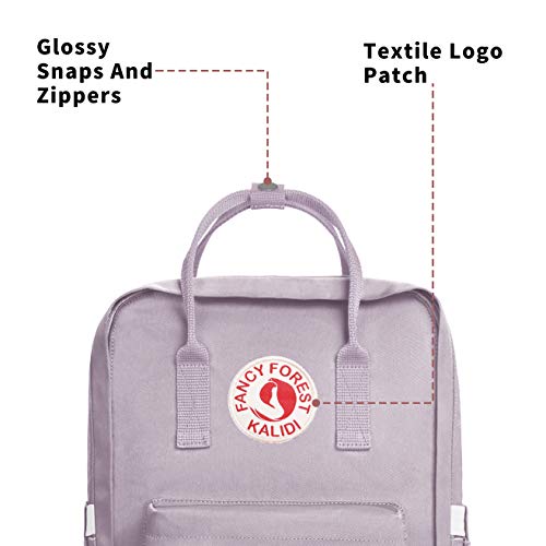 KALIDI Casual Laptop Backpack 15 Inches Classic Camping Rucksack Travel Outdoor Square Daypack College Hiking Gym Bag, Purple - color: Purple