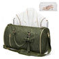 Garment Duffle Bag for Travel, 2-in-1 Foldable Carry On Garment Bag with Shoe Compartment & Toiletry Pocket, Convertible Weekender Bags for Women Business Travel, Vacation, Party, Deep Green - color: Deep Green