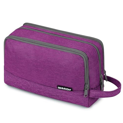Toiletry Bag for Men Hanging Dopp Kit Water Resistant Shaving Bag Small Toiletry Bag for Traveling (Deep Purple) - color: Deep Purple