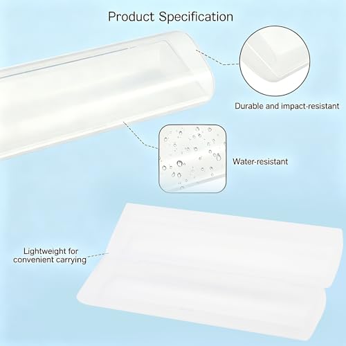 LifeArt Eyeglass Case Hard Shell, Portable Sunglass Case, Fashionable PU Leather Eyeglass Case, Lightweight - color: 8 Pack_transparent