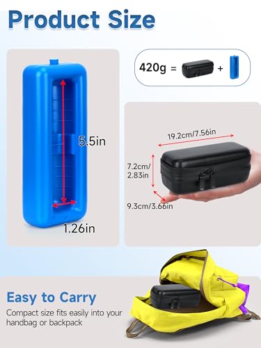 YOUSHARES Insulin Vial Cooler Travel Case - TSA Approved Diabetes Carrying Bag Keep Medicine Cool, Peptide Medication Organizer Small Bottle Protector, Refrigerated Pack with Protective Ice Brick - color: 01 Black
