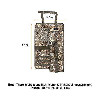 MYDAYS 2 Pack Tactical Seat Back & Front Seat Gun Organizer with Molle Panel Vehicle Gun Holders for Hunting Rifles & Shotguns (Camo) - color: Camo