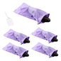 GONGKANGYUAN 4 Pack Shoe Bags for Travel Satin Fabric Shoe Bag with Drawstring for Men Women Travel Protecting Storing Shoes (Violets) - color: Purple