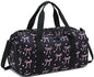 Gym Bag Sports Duffle Bag with Wet Pocket Weekender Overnight Bags with Waterproof Shoe Pouch and Air Hole for Girls Kids Women Workout Travel Bags (Bow Tie Black) - color: Bow Tie Black