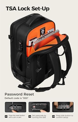 IKYWT Vacuum Seal Backpack Travel with Ultra-Power Pump, 80L Expandable Travel Backpack with Vacuum System w/TSA Lock - color: Gray