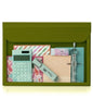 Mr. Pen- Green Letter Size File Folders, Clear Plastic, Document Folders - color: Green