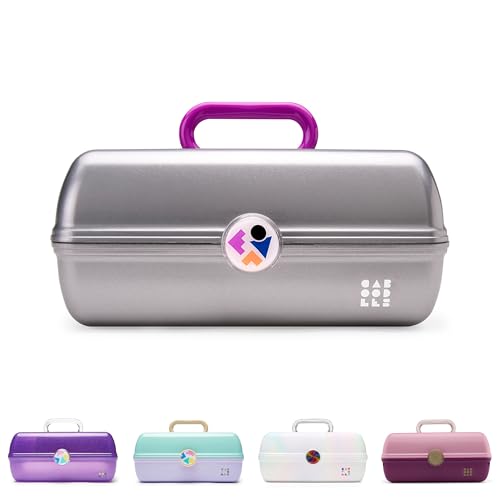 Caboodles Twilight Disco - On-The-go Girl Costmetic Organizer Make-up & Accessory Carry Case, Silver Shimmer - color: Silver Shimmer