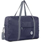 For Spirit Airlines Personal Item Bag Foldable Travel Duffel Bag Tote Carry on Luggage Duffle Overnight for Women and Men - color: 3112 Dark Blue ( with Shoulder Strap)