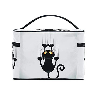 Makeup Bag Cat Paw Print Travel Cosmetic Bags Organizer Train Case Toiletry Make Up Pouch - color: color10