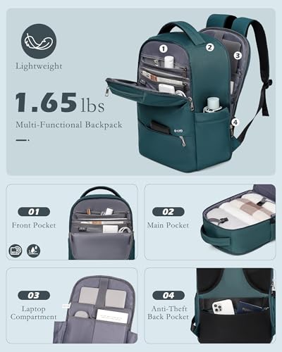 Coolife Luggage Sets 3 Piece, 20In Carry On Luggage with Spinner Wheels PC Hardside Suitcase Set with Travel Backpack (Teal blue, Backpack/TB/20) - color: Teal blue, size: 3 Piece Set (Backpack/TB/20in)