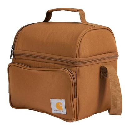 Carhartt Camping Cooler, Worksite Lunchbox, Soft Shell Lunch Bag for Construction Sites, Work and Everyday Use, Brown - color: Brown