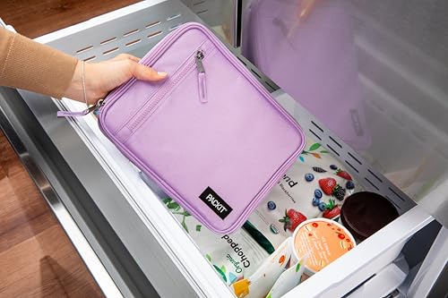 PackIt(R) Freezable Classic Lunch Box, Lavender, Built with EcoFreeze(R) Technology, Fully Freezable, Collapsible, Reusable, With Zip Front Pocket and Buckle Handle, Designed for Fresh Lunch On the Go - color: Lavender
