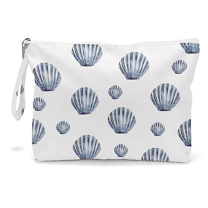 Fokongna Wet Dry Bag Toiletry Diaper Cosmetic Bag, Waterproof, Large Capacity, Zipper, Travel, Shell 01 - color: Shell 01