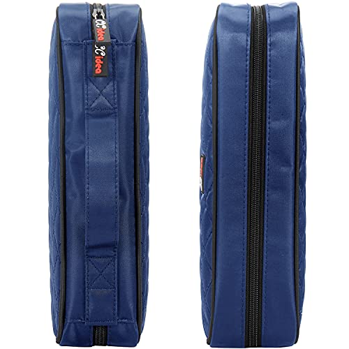 CCidea 96 Capacity CD/DVD Case Holder Portable Wallet Disc Storage Binder for Car, Home, Travel (96-Blue) Specials - color: 96-Blue