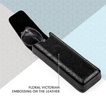 Eyeglasses Case Classy Style Black, Hard Eyeglass Shell For Woman, Women's Glasses Holder, Small Case For Eyeglass, Glasses Cases, Reading Glasses Case