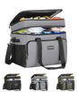 Hulongo Insulated Soft Cooler Bag, Large Ice Coolers Soft Sided Ice Chest for Beach, Collapsible and Portable - color: gray (30 CAN Medium)