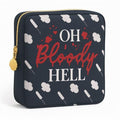 Period Pouch – Compact, Stylish, Discreet Period Bag For School with Waterproof Lining Fits Pads & Tampons, Cute Pad Bag for Teens, Travel, School, Girls Period Kit - color: Black