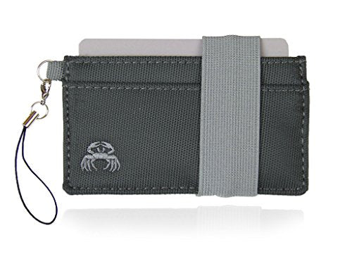 Crabby Wallet - Thin Minimalist Front Pocket Wallet - Canvas Series - Credit Card Holder - Small Travel Wallets - Compact Wallets For Men and Women - Carry Cards, Cash, Phone, Keys (Mona) - color: Mona