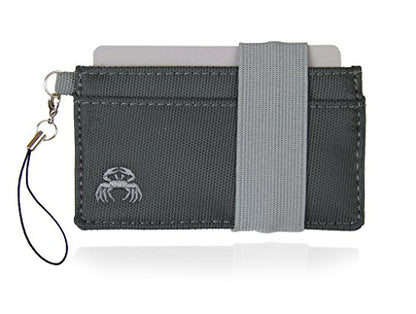 Crabby Wallet - Thin Minimalist Front Pocket Wallet - Canvas Series - Credit Card Holder - Small Travel Wallets - Compact Wallets For Men and Women - Carry Cards, Cash, Phone, Keys (Mona) - color: Mona