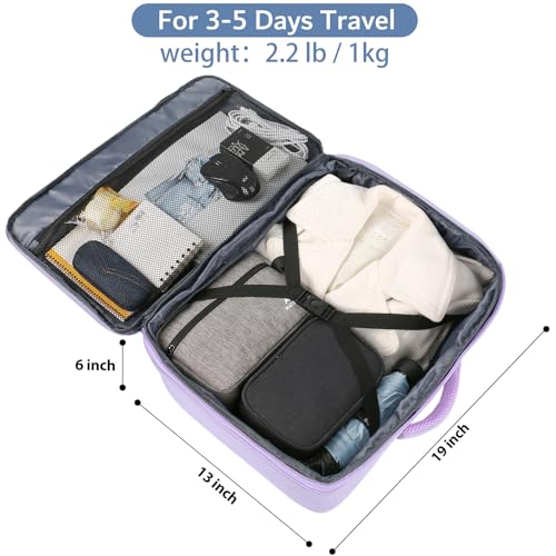 MATEIN Carry on Backpack for Women, 40L Heavy Duty Travel Backpack Airplane Approved, Expandable Simple Fashion Daypack, Frequent Traveler Gifts, Light Purple - color: Light Purple, size: X-Large