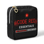 Period Bag – Compact Discreet Tampons & Pad Pouch with Waterproof Lining, Cute & Stylish Period Pouches - color: Red