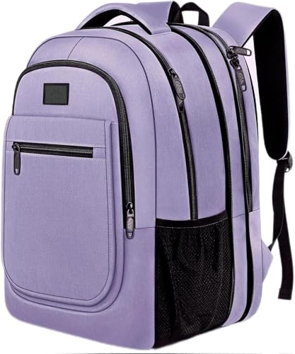 MATEIN Travel Backpack for Women, Expandable 15.6 inch Laptop Backpack, Large Anti Theft Business Computer Bag Water Resistant College Computer Bag Gift for Women Men, Purple - color: Purple, size: 15.6 inch