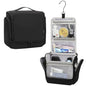 Relavel Hanging Toiletry Bag for Men and Women, Travel Toiletries Bag Water-resistant Large Makeup Cosmetic Organizer Storage, Shaving Dopp Kit Shower Bathroom Hygiene Bags, Carry-on Travel Essentials - color: Black