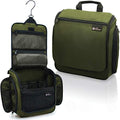 D&D Wanderlust D&D Hanging Travel Toiletry Bag for Men and Women – Cosmetics, Makeup and Toiletries Organizer Kit with 10 Compartments - color: Green