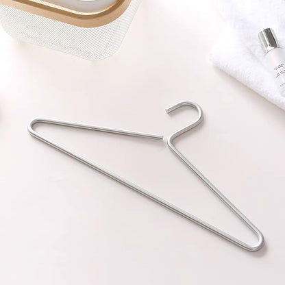 Premium Matte Silvery Aluminum Coat Hangers 100 Piece Set, 16.5” Extra Smooth & Durable Metal Shirt Dress Hanger,Aluminum Alloy Hanger,Clothing Support,Clothing Hang - style: Silver Elegant Hanger（100）