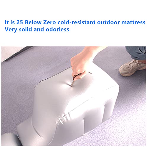 Inflatable Car Air Mattress Back Seat Bed, Universal Back Seat Gap Filler Pad Extender for SUV Camping Sleeping Travel Rest, Two Independent Air Bags
