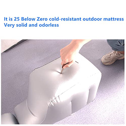 Inflatable Car Air Mattress Back Seat Bed, Universal Back Seat Gap Filler Pad Extender for SUV Camping Sleeping Travel Rest, Two Independent Air Bags