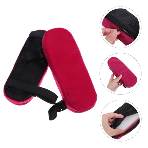 TEHAUX 2Pcs Chair Armrest Covers High Density Memory Foam Elbow Support Cushion for Office Gaming Chairs Easy Maintenance Versatile Use for Home Office Airplane More