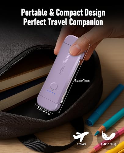 HIONXMGA Book Reading Light,Silent Touch Books Lamp for Reading in Bed,Rechargeable Clip on Booklight with 3 Amber Colors & 7 LEDs Precise Dimming for Eye Caring Night Reading,Book Lovers,Kids,Purple - color: Purple