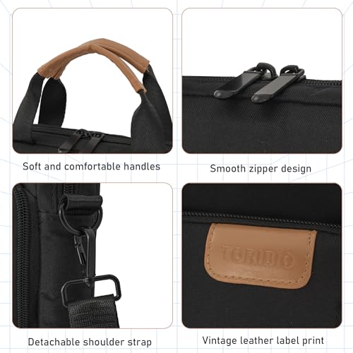 9-11 Inch Tablet Sleeve Bag, Padded Protective Travel Carrying Case for iPad A16 2025, iPad Air M4 11-inch 2026 M3 M2, iPad Pro M5/M4 11 inch, iPad 10/9/8/7th, Galaxy Tab A9+/S9/S8 11" | with shoulder Strap - color: Black, size: 9-11 Inch
