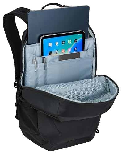 Thule EnRoute 21L Backpack, Fits 16" Laptop and Tablet, Internal mesh Zipper Pockets, Side Bottle Pocket, Quick Access Side Zipper - color: Black New, size: 21L
