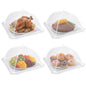 Food Cover,4 Pack Mesh Food Tent,14"x14",White Nylon Covers,Pop-Up Umbrella Screen Tents,Patio Net for Outdoor Camping, Picnics, Parties,BBQ,Collapsible and Reusable - color: 4*14inch