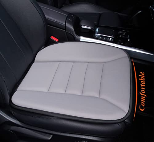 kingphenix Car Seat Cushion with 1.2inch Comfort Memory Foam, Seat Cushion for Car and Office Chair (Gray) - color: Gray, size: 1 Front Seat Cushion