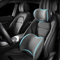 Car Headrest & Lumbar Support Cushion Kit, Ergonomic Car Seat Neck Pillow and Backseat Cushion for Driving Fatigue Relief, Driving Seat Memory Foam Neck Back Rest Pillows (Grey) - color: Grey