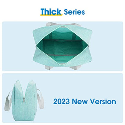 For Spirit Airlines Personal Item Bag Foldable Travel Duffel Bag Tote Carry on Luggage Duffle Overnight for Women and Men - color: 1112-Thick Series Mint Green