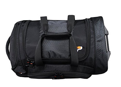 Pathfinder Gear 22 Inch Rolling Drop Bottom Duffel, Black, One Size - color: Black