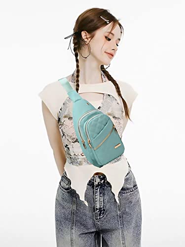 AOSTIHOT Crossbody Small Sling Backpack Sling Bag for Women, Chest Bag Daypack Crossbody for Travel Sport Running Hiking Green - color: Green