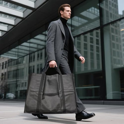 Travel Garment Suit Bag for Hanging Clothes 54", Suit bags for Closet Storage with Pockets Gusseted Garment bag for Men Suits Shirts Tuxedos Dresses Coats, Suit Cover Bags With Handles and Zipper - size: 54" 1PK