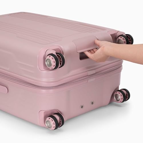 Traveler's Choice Ultimax II Polycarbonate Hardside Luggage with Spinner Wheels, Pink, 21-Inch Carry-On - color: Pink, size: 21-Inch Carry-On